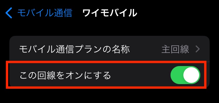esim設定