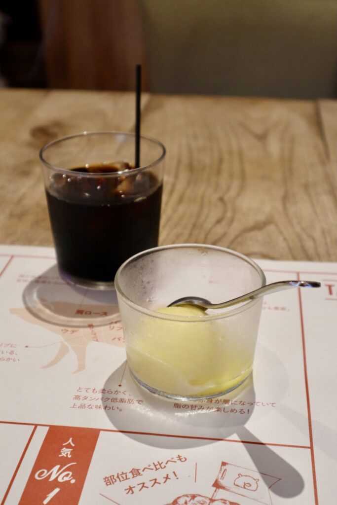 アイスとコーヒー
