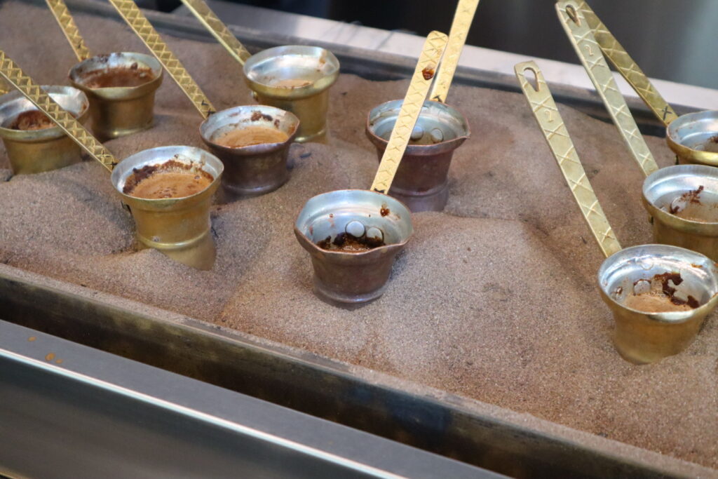 ギリシャコーヒー抽出