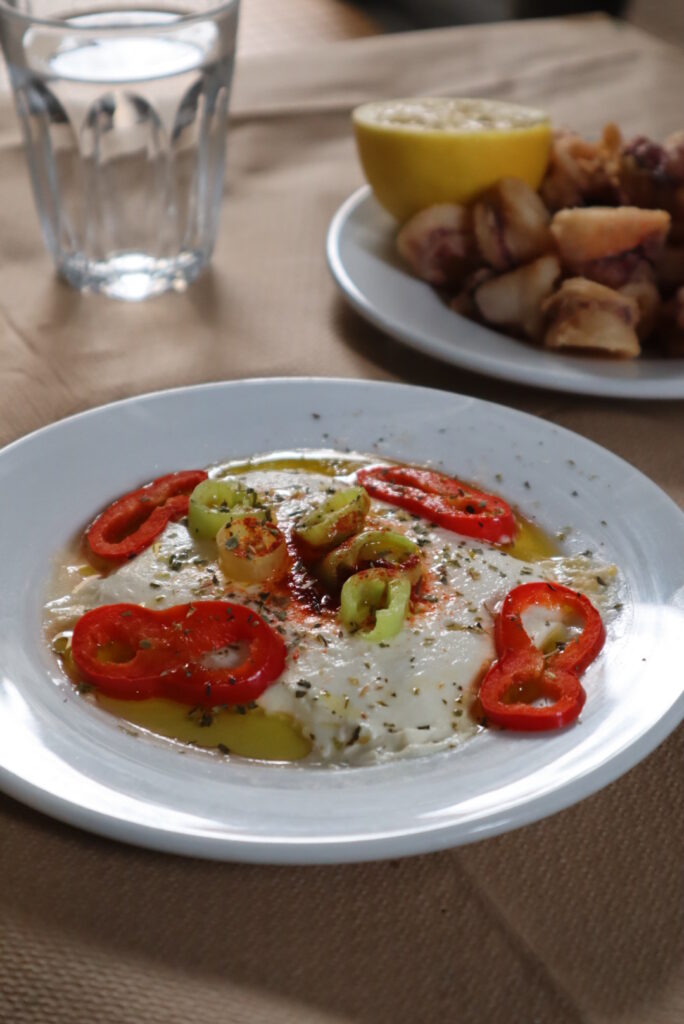 オーブンで焼いたチーズ